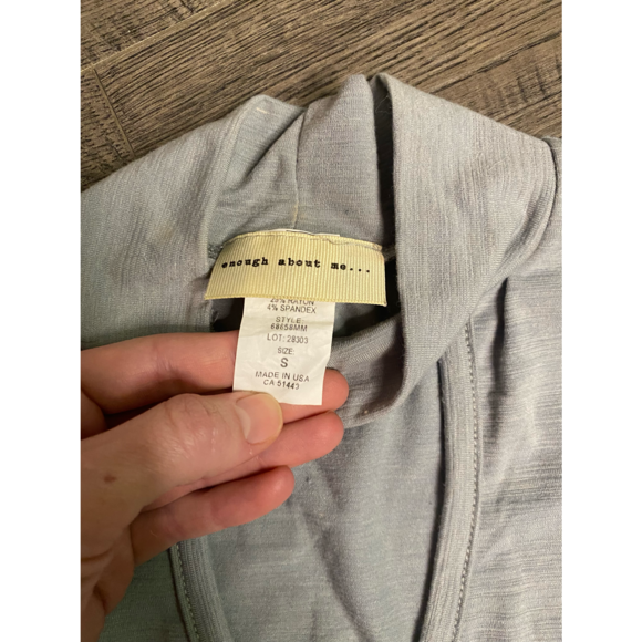 Enough about me crop top size small grey - Picture 3 of 4